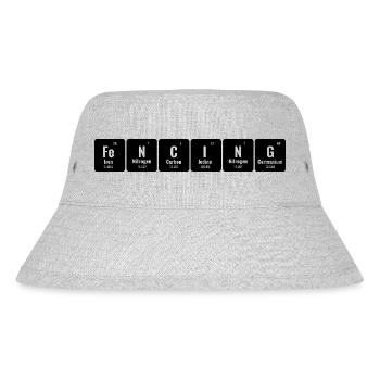 Fencing Periodic Table Of Elements Sword Epee - Stanley/Stella Recycled Bucket Hat - heather grey - Front