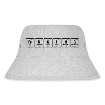 Fencing Periodic Table Of Elements Sword Epee - Stanley/Stella Recycled Bucket Hat - heather grey - Front