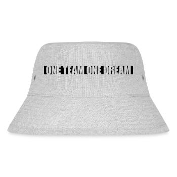 Slogan One Team - Stanley/Stella Recycled Bucket Hat - heather grey - Front