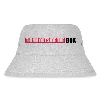 Saying Outside Thinking - Stanley/Stella Recycled Bucket Hat - heather grey - Front