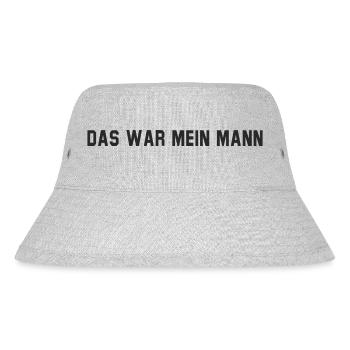 Das war mein Mann - Stanley/Stella recycelter Bucket Hat - Grau meliert - Vorne