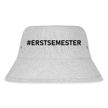 Erstsemester schwarz / Motiv für Ersti / Studenten - Stanley/Stella recycelter Bucket Hat - Grau meliert - Vorne