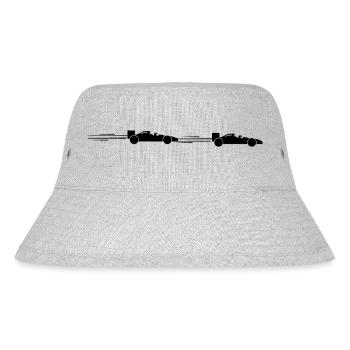 racecars/ Rennauto Design - Stanley/Stella recycelter Bucket Hat - Grau meliert - Vorne