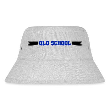 old school - Stanley/Stella recycelter Bucket Hat - Grau meliert - Vorne