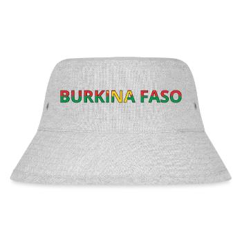Flag of Burkina Faso - Stanley/Stella Recycled Bucket Hat - heather grey - Front