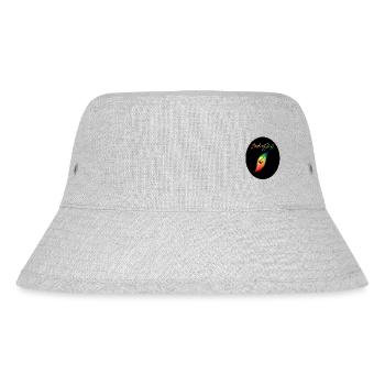 Logo bunt klein - Stanley/Stella recycelter Bucket Hat - Grau meliert - Vorne