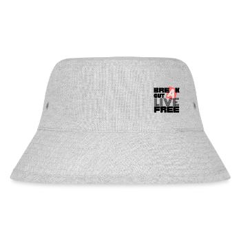 BREAK OUT one - Stanley/Stella recycelter Bucket Hat - Grau meliert - Vorne