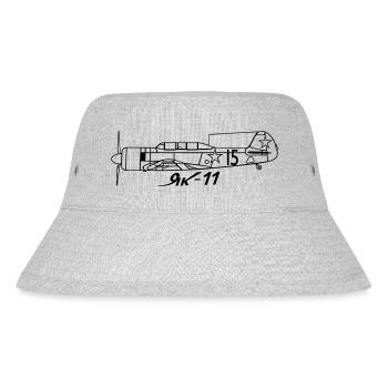 Yak 11 - Stanley/Stella recycelter Bucket Hat - Grau meliert - Vorne