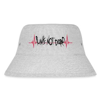 punks not dead quote - Stanley/Stella Recycled Bucket Hat - heather grey - Front