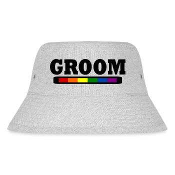 Groom - Stanley/Stella recycelter Bucket Hat - Grau meliert - Vorne