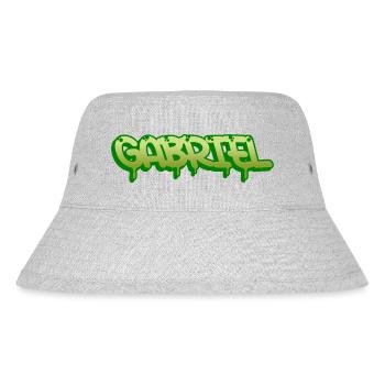 Graffiti name Gabriel - Stanley/Stella Recycled Bucket Hat - heather grey - Front