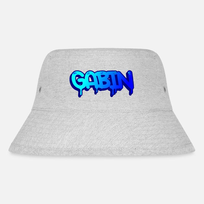 Graffiti Vorname Gabin - Stanley/Stella recycelter Bucket Hat - Grau meliert
