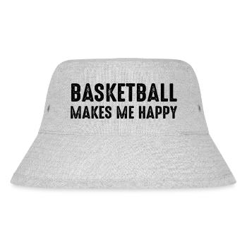 Basketball - Stanley/Stella recycelter Bucket Hat - Grau meliert - Vorne