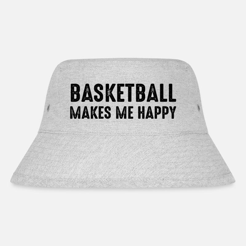 Basketball - Stanley/Stella recycelter Bucket Hat - Grau meliert