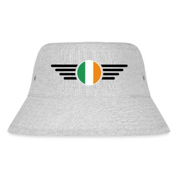 Irland Stil T-Shirt - Stanley/Stella recycelter Bucket Hat - Grau meliert - Vorne