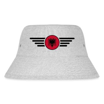 Albania Style Design T-Shirt - Stanley/Stella Recycled Bucket Hat - heather grey - Front