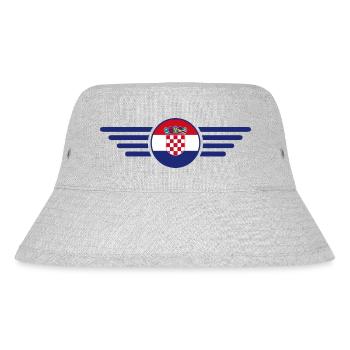Croatie Style Design T-shirt - Bob recyclé Stanley/Stella - gris chiné - Devant