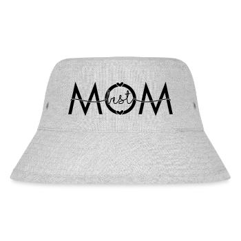 Best Mom schwarz - Stanley/Stella recycelter Bucket Hat - Grau meliert - Vorne