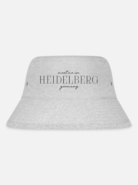 Heidelberg Deutschland Eleganz Stil Design T-Shirt - Stanley/Stella recycelter Bucket Hat - Grau meliert
