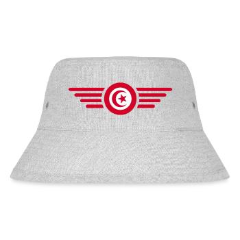 T-shirt design de style tunisien - Bob recyclé Stanley/Stella - gris chiné - Devant