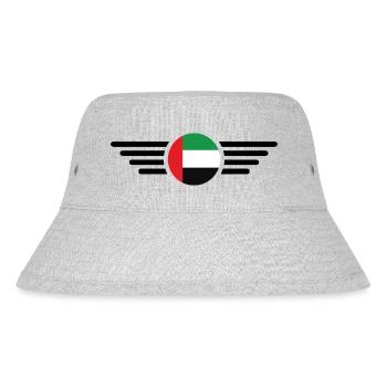 United Arab Emirates Style Design T-Shirt - Stanley/Stella Recycled Bucket Hat - heather grey - Front