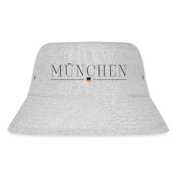Munich, Germany Style Design T-Shirt - Stanley/Stella Recycled Bucket Hat - heather grey - Front