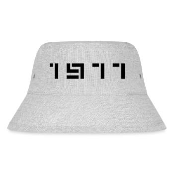 Year of Birth Birthday Born In - Made in 1977 - Stanley/Stella Recycled Bucket Hat - heather grey - Front