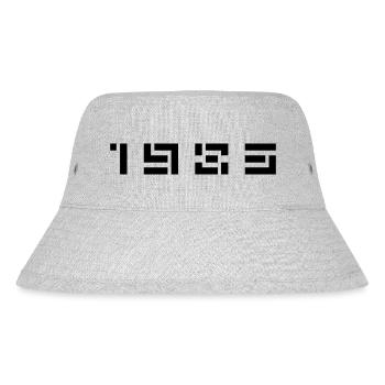 Geburtsjahr Geburtstag Born In - Made in 1983 - Stanley/Stella recycelter Bucket Hat - Grau meliert - Vorne