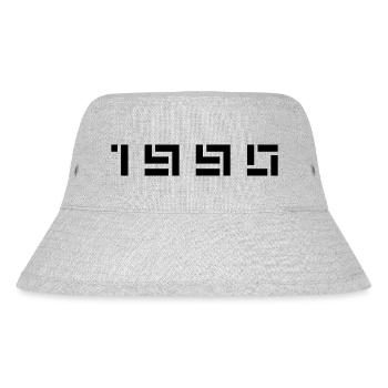 Geburtsjahr Geburtstag Born In - Made in 1990 - Stanley/Stella recycelter Bucket Hat - Grau meliert - Vorne