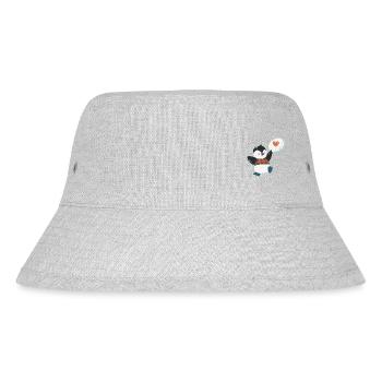 Pinguinmusik - Stanley/Stella recycelter Bucket Hat - Grau meliert - Vorne