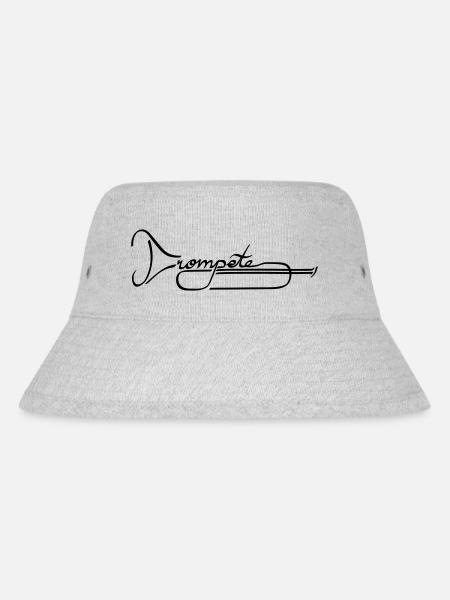 Trompete - Stanley/Stella recycelter Bucket Hat - Grau meliert