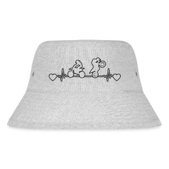 Motorcycle Fan Motorcycle Motorcyclist Motorcross - Stanley/Stella Recycled Bucket Hat - heather grey - Front