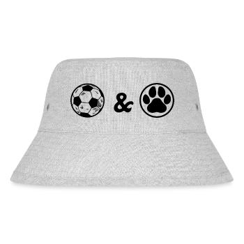 Fußball Soccer - Stanley/Stella recycelter Bucket Hat - Grau meliert - Vorne