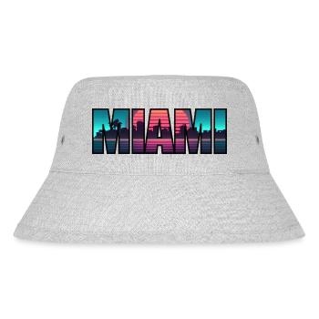 MIAMI BEACH - Stanley/Stella recycelter Bucket Hat - Grau meliert - Vorne