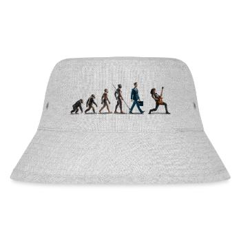Evolution Guitar Player - Stanley/Stella Recycled Bucket Hat - heather grey - Front
