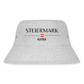 "Steiermark – Austria Collection: Caps, T-Shirts, - Stanley/Stella Recycled Bucket Hat - heather grey - Front
