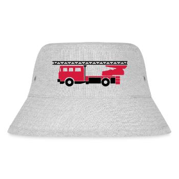 Feuerwehrauto (fire engine) - Stanley/Stella recycelter Bucket Hat - Grau meliert - Vorne