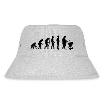 Fat man grill evolution - Stanley/Stella recycelter Bucket Hat - Grau meliert - Vorne