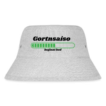 Gortnsaiso - bayerischer Spruch - Stanley/Stella recycelter Bucket Hat - Grau meliert - Vorne