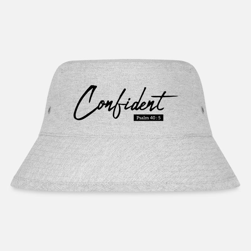 Confident - Stanley/Stella recycelter Bucket Hat - Grau meliert