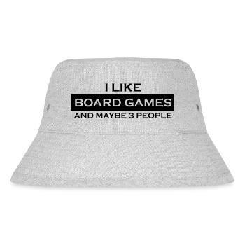 boardgame chess backgammon game night - Stanley/Stella recycelter Bucket Hat - Grau meliert - Vorne