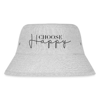 Choose Happy - Stanley/Stella recycelter Bucket Hat - Grau meliert - Vorne