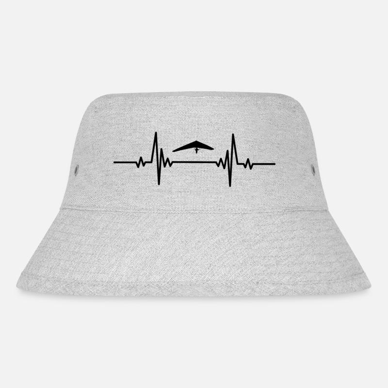 Heartbeat super sky gliding - Stanley/Stella recycelter Bucket Hat - Grau meliert