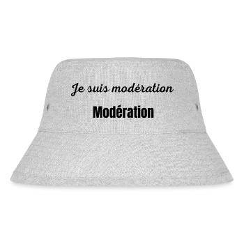Je suis modération - Bob recyclé Stanley/Stella - gris chiné - Devant