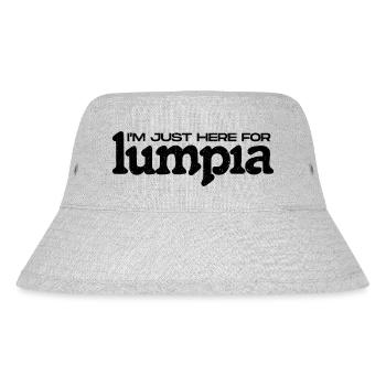 I'm Just Here For The Lumpia - Lustiges Lumpia - Stanley/Stella Recycled Bucket Hat - heather grey - Front