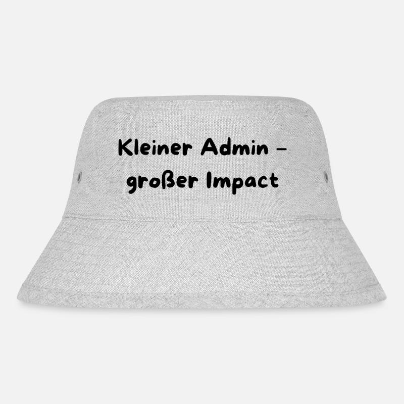 Kleiner Admin - Stanley/Stella recycelter Bucket Hat - Grau meliert