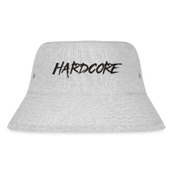 Hardcore, Black Version-One - Stanley/Stella recycelter Bucket Hat - Grau meliert - Vorne