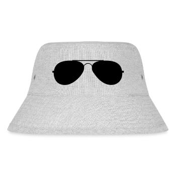 avec des lunettes mer - Bob recyclé Stanley/Stella - gris chiné - Devant