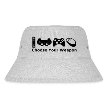 chose your weapon - Stanley/Stella Recycled Bucket Hat - heather grey - Front