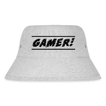 Game Gaming PC - Stanley/Stella recycelter Bucket Hat - Grau meliert - Vorne